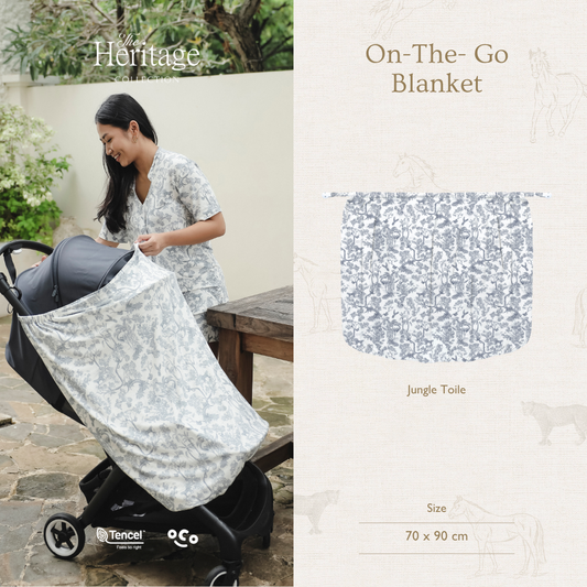 Jungle Toile On the Go Blanket