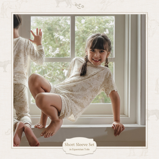 Equestrian Toile Short Sleeve Set