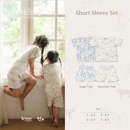 Equestrian Toile Short Sleeve Set
