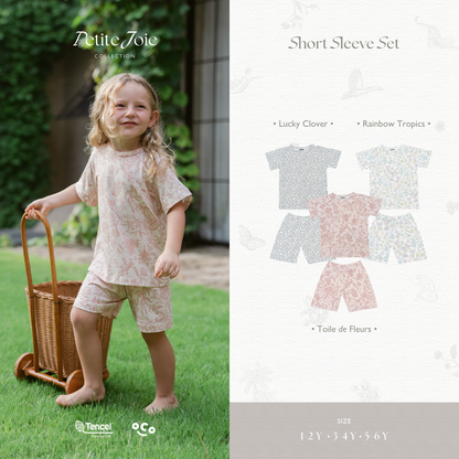 Rainbow Tropics Short Sleeve Set
