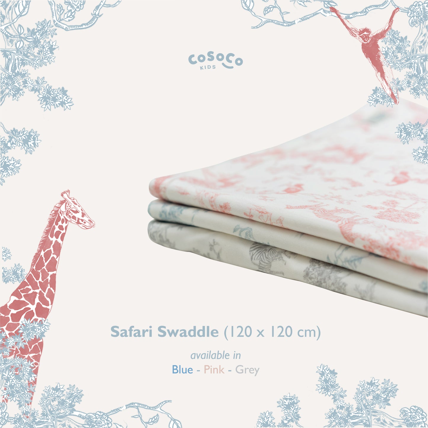 Safari Multipurpose Swaddle Blanket