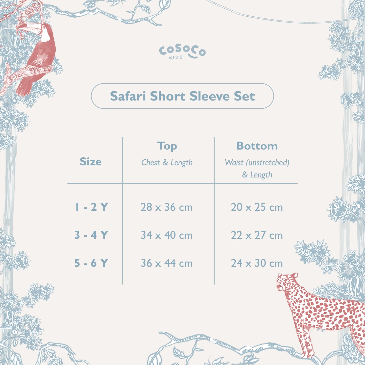Safari Blue Short Sleeve Set