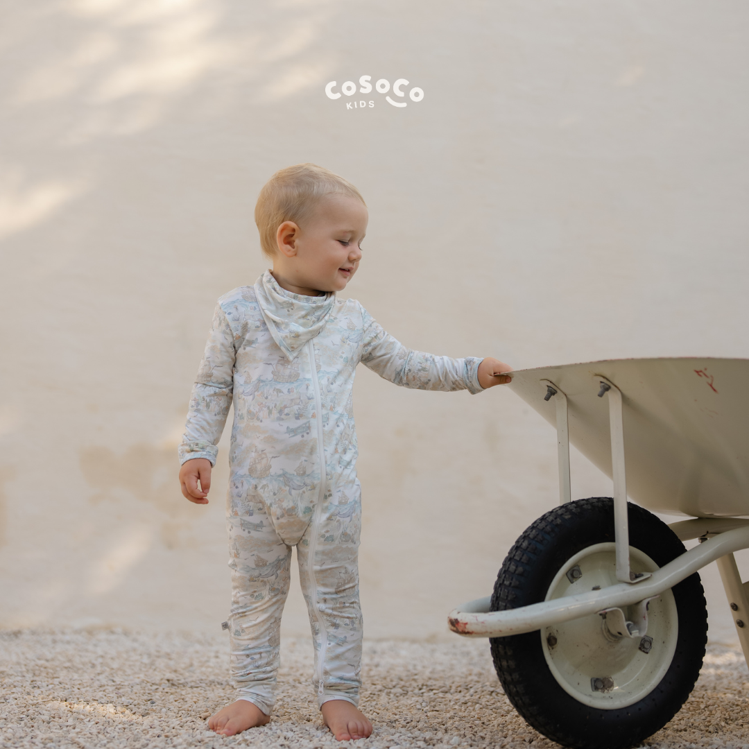 Sleepsuit in Salt Air