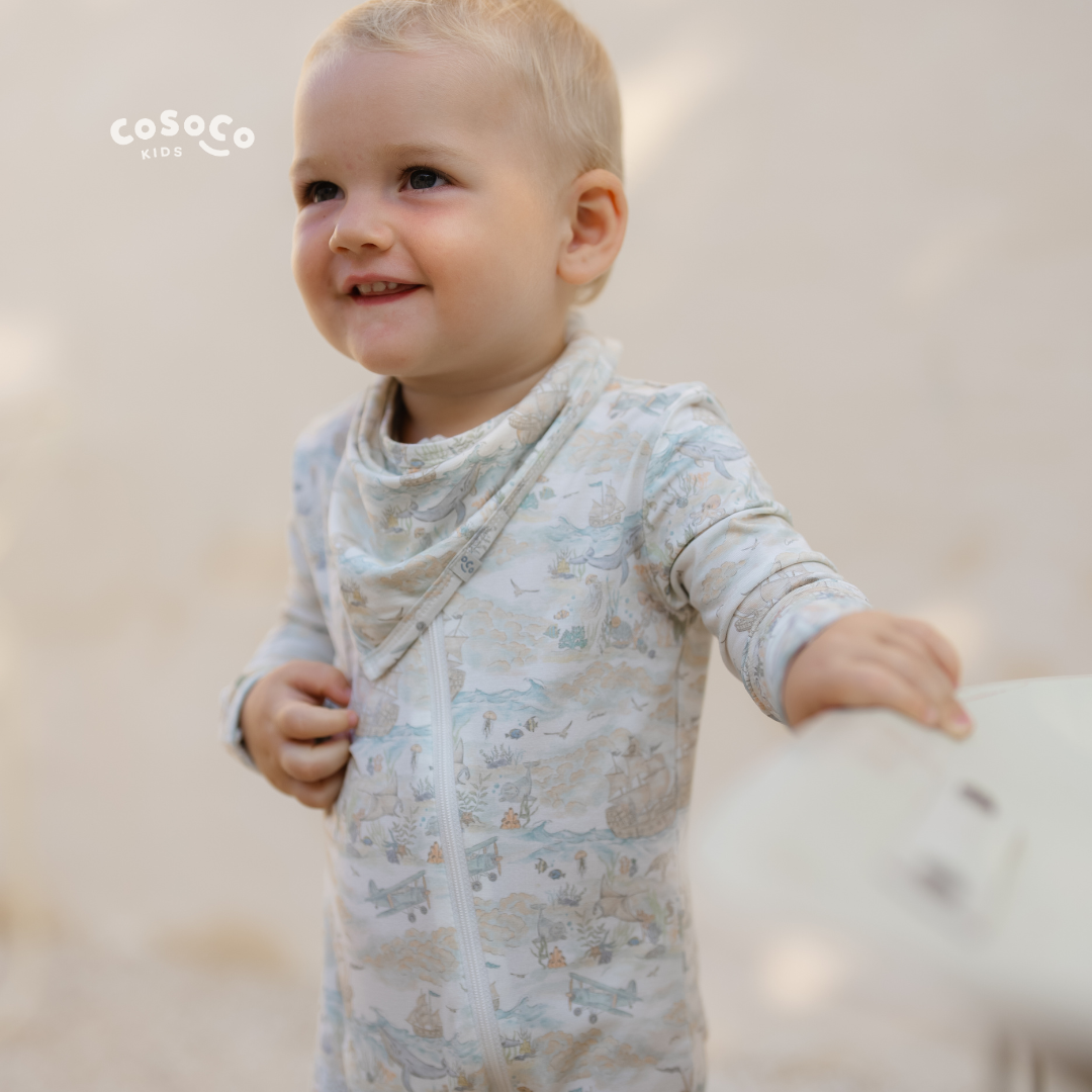 Sleepsuit in Salt Air