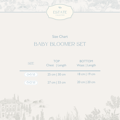 Estate Grey Baby Bloomer Set