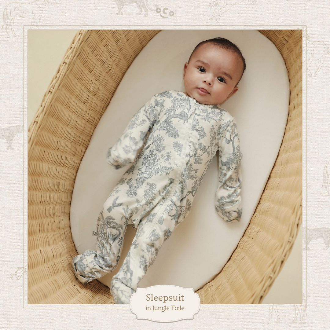 Jungle Toile Sleepsuit