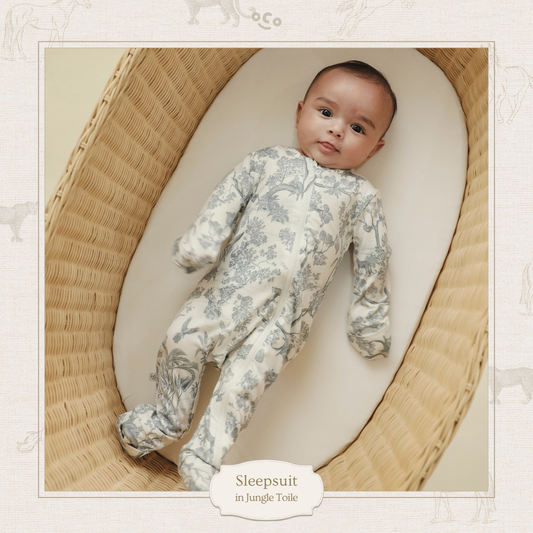 Jungle Toile Sleepsuit