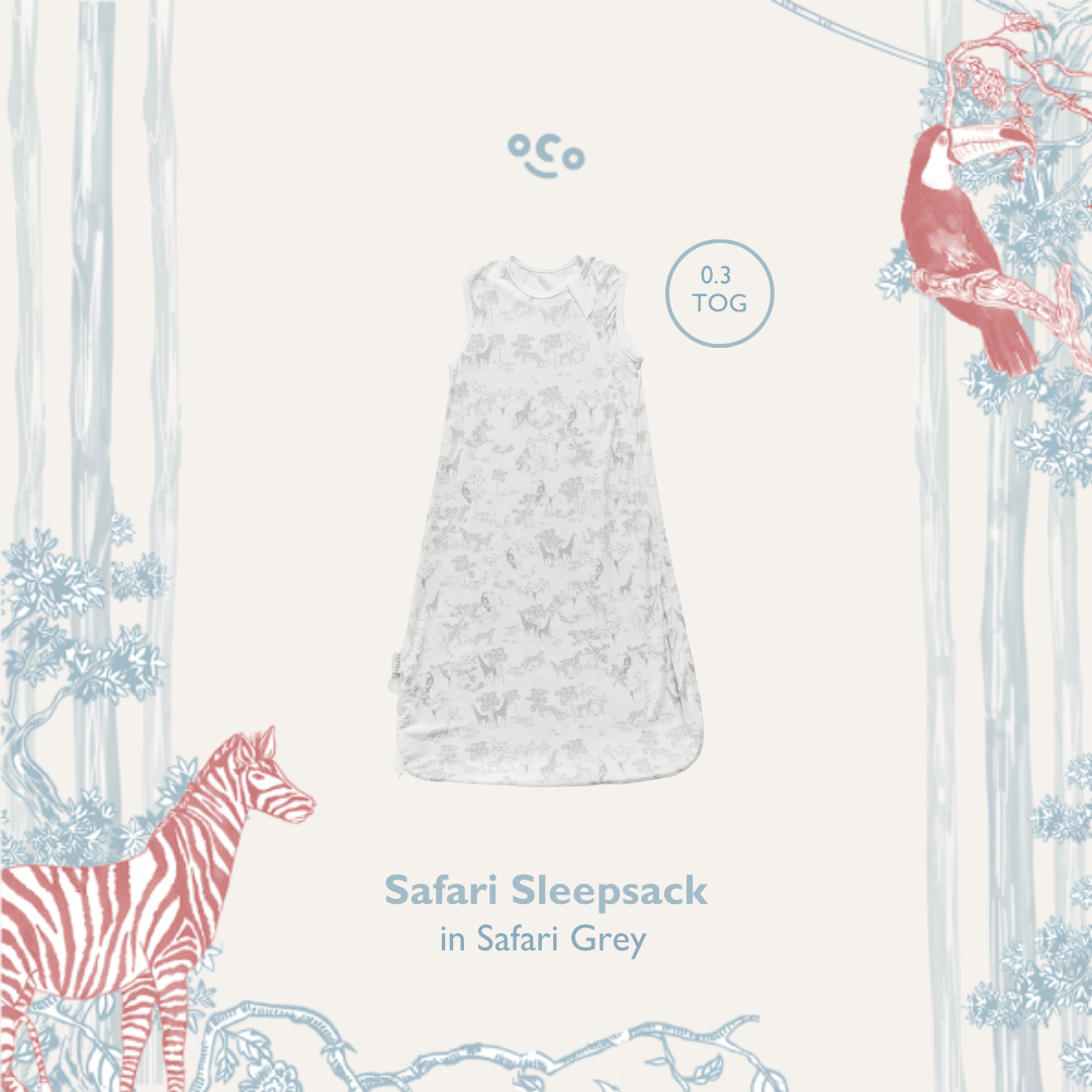 Safari Grey Signature Sleep Sack (0.3 TOG)