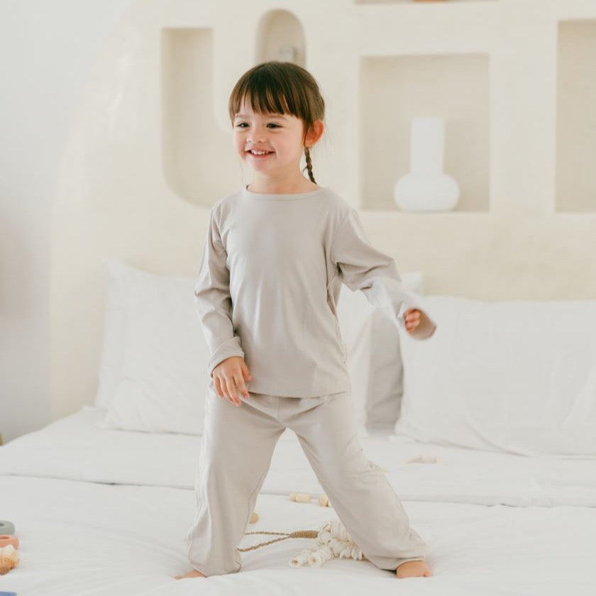 Modern Neutral Toddler Pajamas