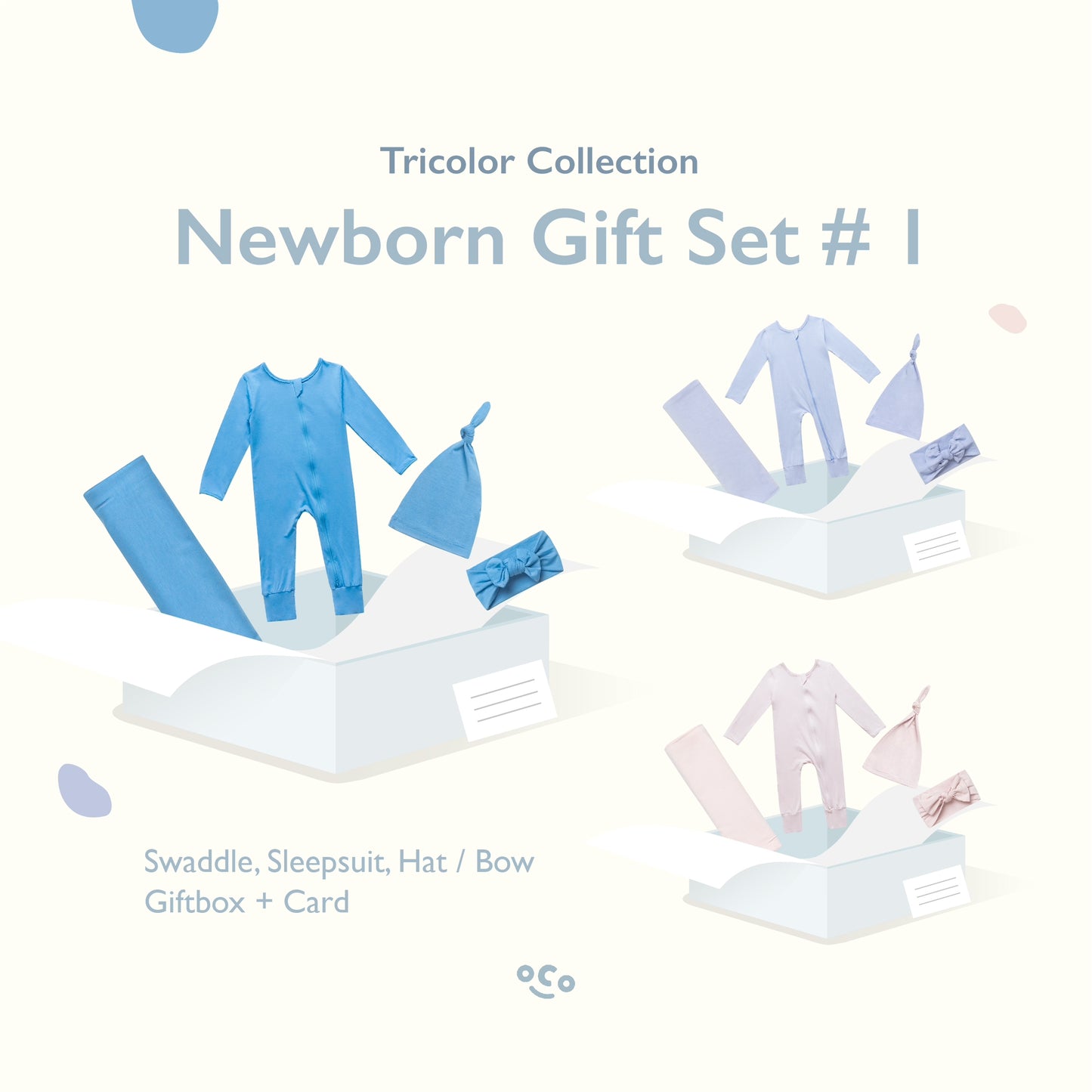 Tricolor Newborn Gift Set